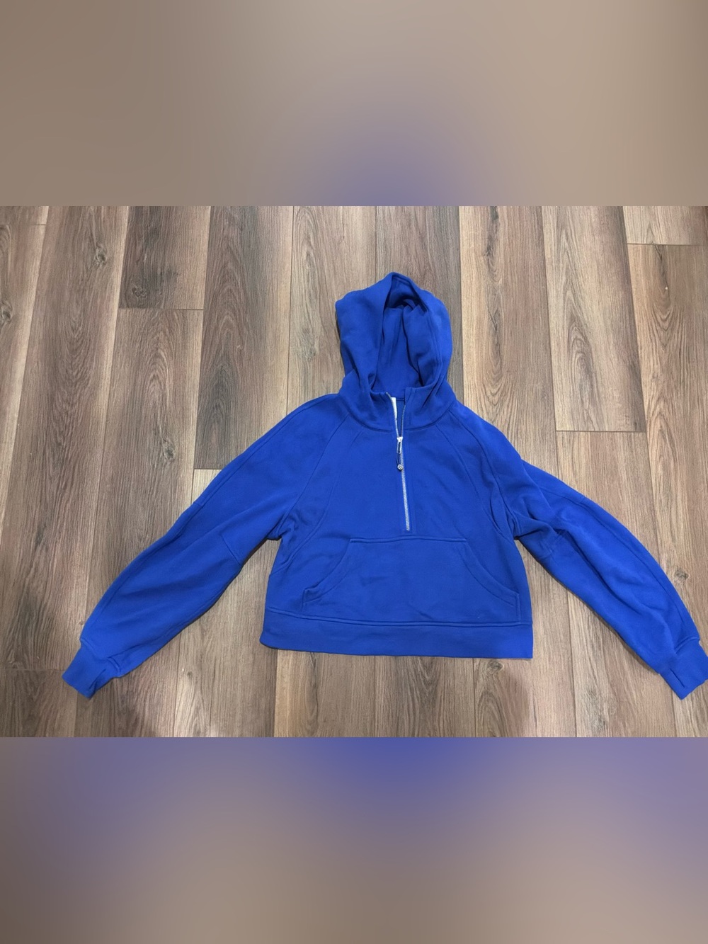 Bright blue Lululemon half zip scuba size XS/S